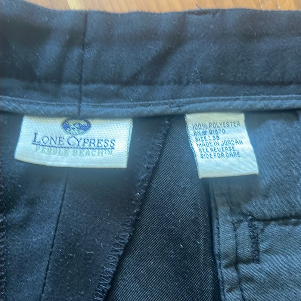 Lone Cypress pebble Beach  Golf Shorts Black